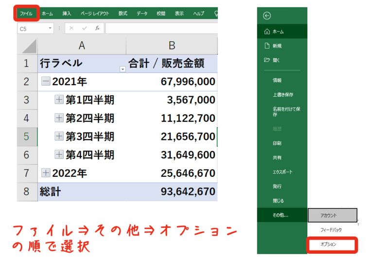 EXCELのピポットテーブルで勝手にグループ化されるのを解除する方法 太っちょネクタイ